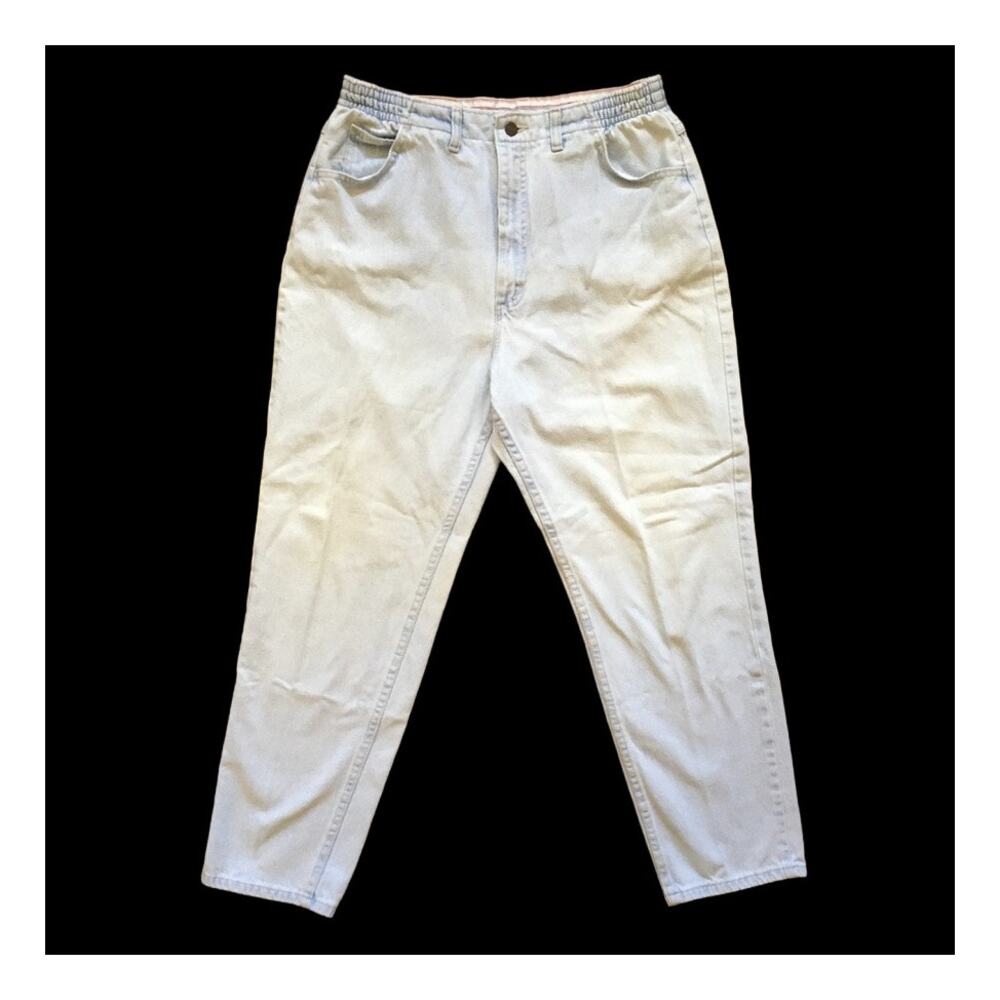 VTG 90s LEE High Rise Tapered Leg Jeans in Extra light wash SZ 12 SHORT